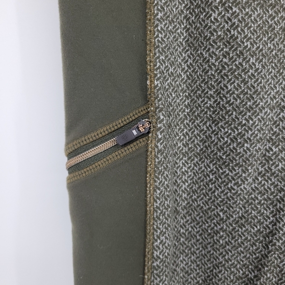 Athleta Womens Dark Green Green Criss Cross Drifter Tights Size M - Picture 6 of 10